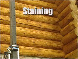  Jefferson County, Kentucky Log Home Staining